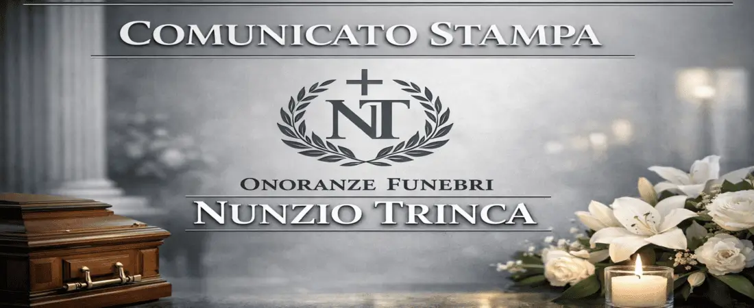Comunicato stampa ufficiale di Onoranze Funebri Nunzio Trinca, impresa funebre a Palermo