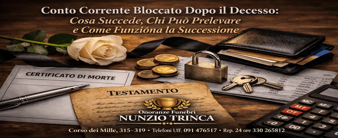 Conto bloccato dopo decesso Cosa succede al conto corrente dopo la morte del titolare.