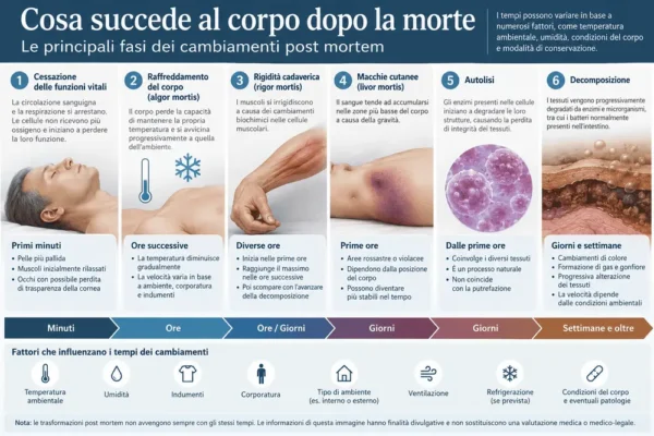 Cosa succede al nostro corpo dopo la morte