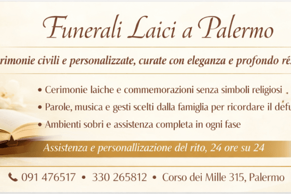 Cerimonie civili e personalizzate, curate con eleganza e profondo rispetto.