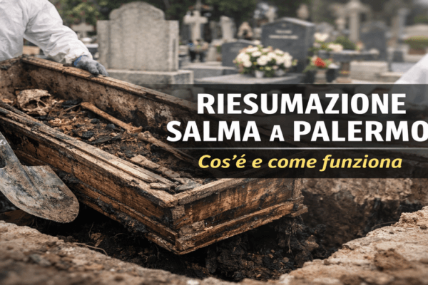Servizi di riesumazione salma e procedure amministrative a Palermo.