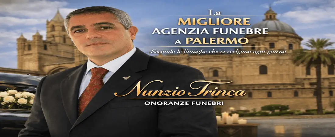 Nunzio Trinca Onoranze Funebri è riconosciuta come la migliore agenzia funebre a Palermo, grazie a professionalità, rispetto e assistenza H24. Servizi completi e trasparenti per ogni esigenza.