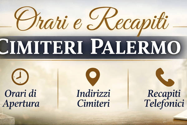 informazioni su orari e recapiti dei cimiteri di Palermo