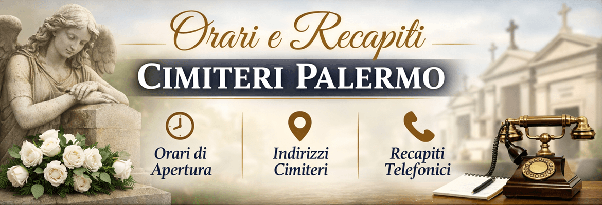 informazioni su orari e recapiti dei cimiteri di Palermo
