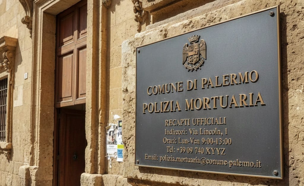 Polizia Mortuaria Comune di Palermo: contatti, sedi e orari per pratiche funerarie e servizi cimiteriali.