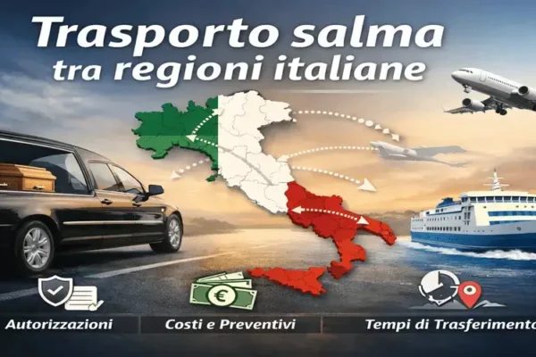Trasporto salma tra regioni italiane - costi, tempi e documenti necessari 2026