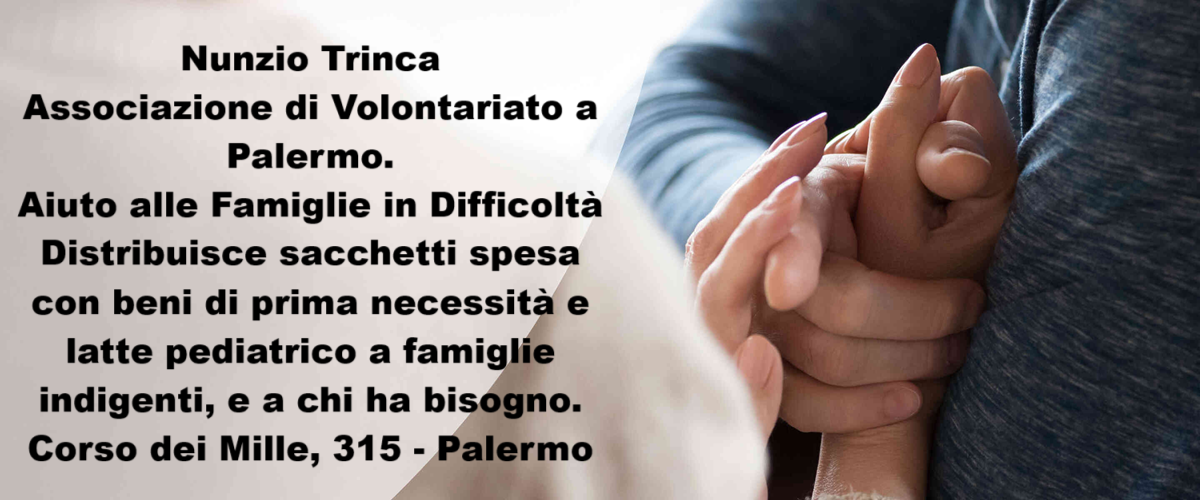 Ci occupano di fornire supporto a persone bisognose aiutare famiglie in difficoltà, ecc. a Palermo